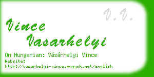 vince vasarhelyi business card