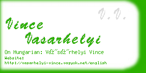 vince vasarhelyi business card